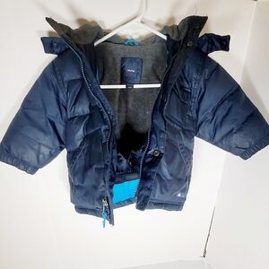 GAP Boys Size 12- 18 Months, Dark Blue Kids Puffer Coat
